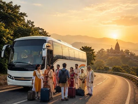 Comfortable pilgrimage travel road journey